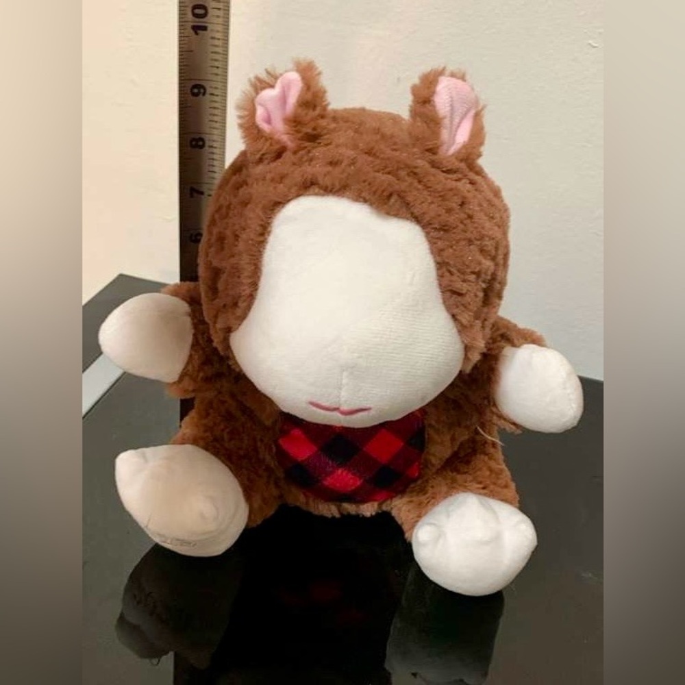 Brown and White Plush Toy